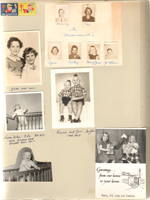 Christmas seals. Cards. Messersmith - Murray, Cac, Lynn, Andy, Mary Jane, Jo Ellen. Jimmy De Voll. Ronnie and Jim Taylor. Jane and Ann. Betty, Ed, Judy and Debbie.