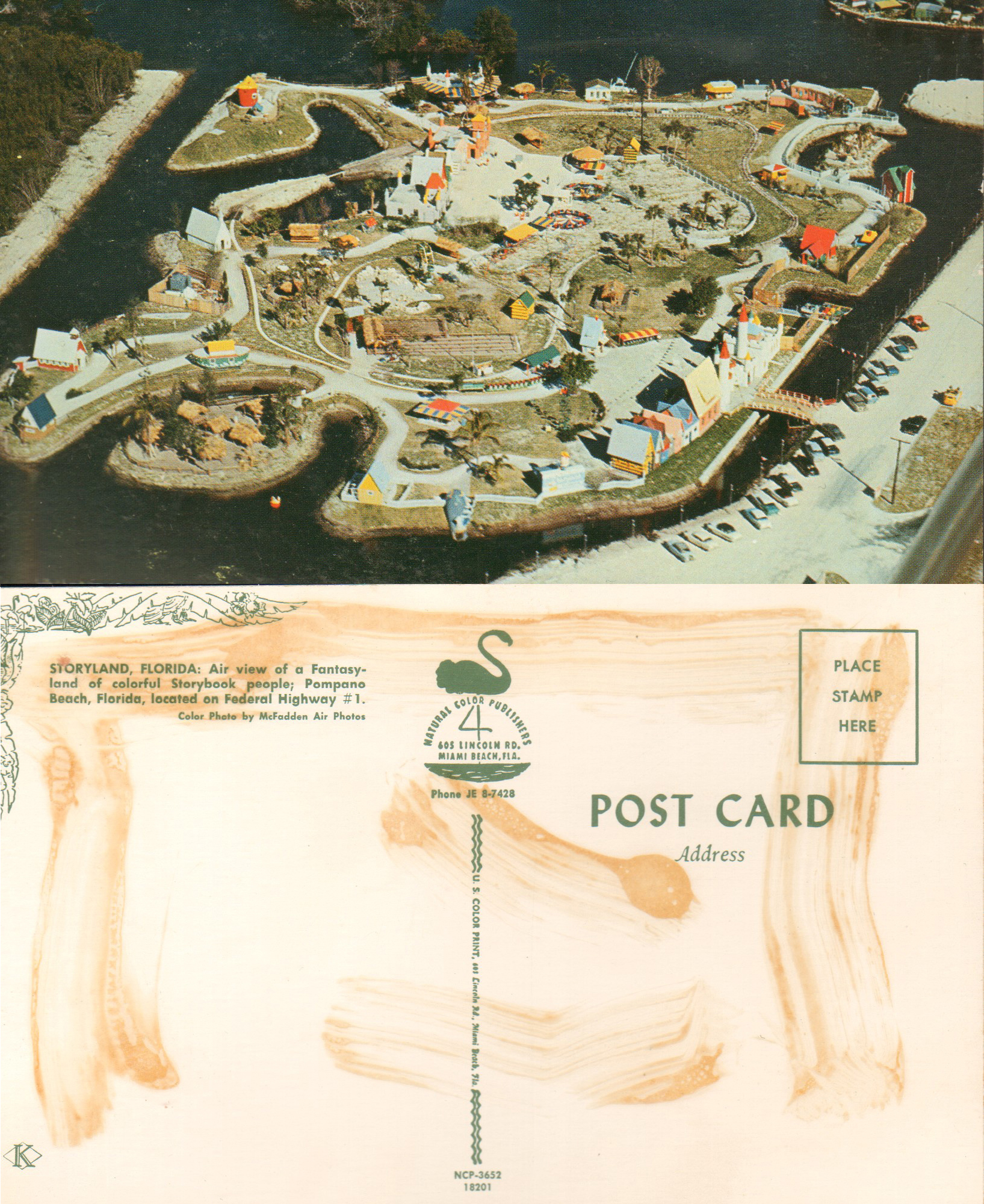 Storyland postcard - Pompano Beach