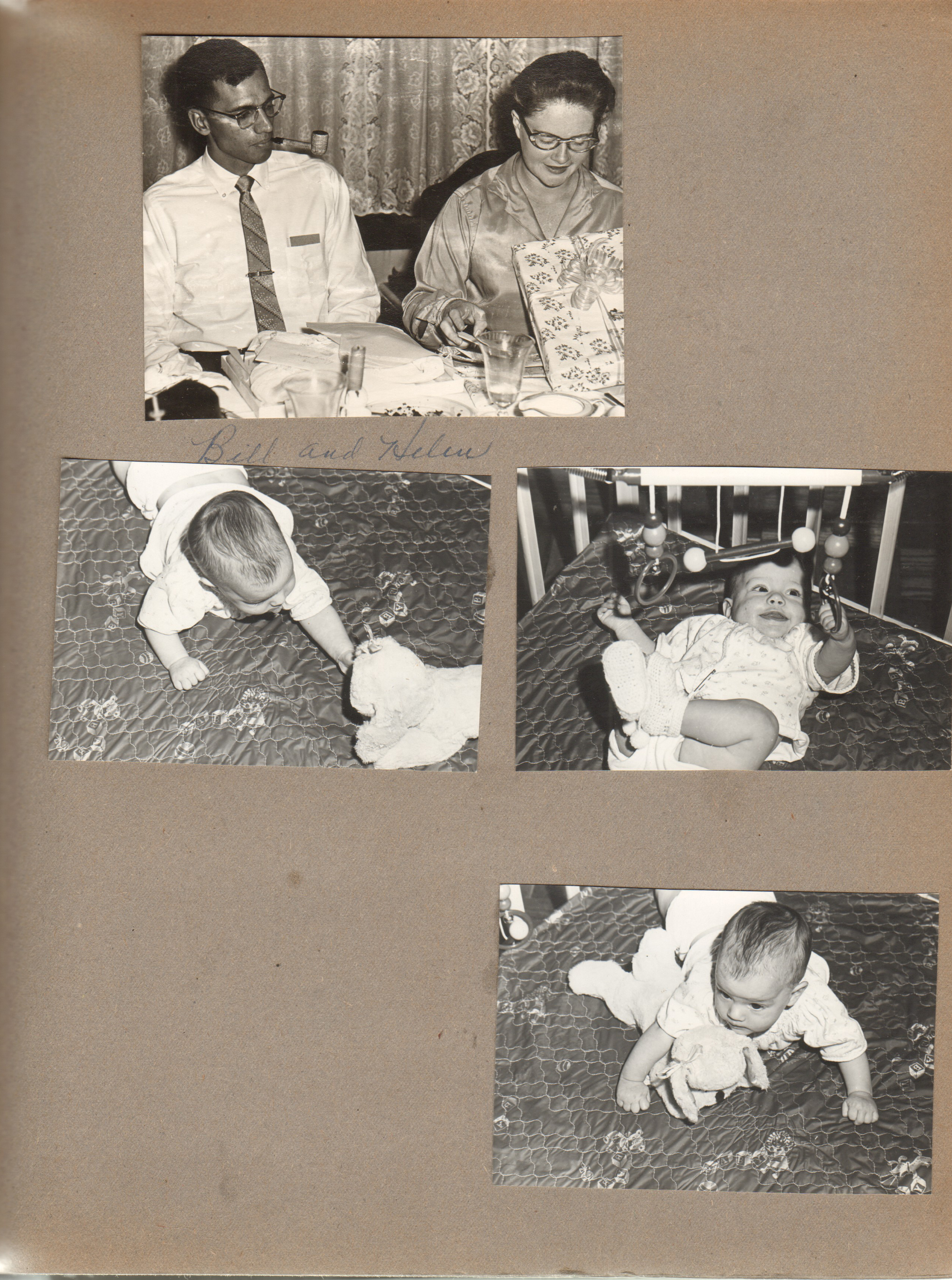 Bill (smoking a pipe!) and Helen. Cindy