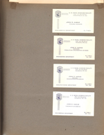 John D Hague NAFI business cards