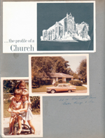North United Methodist Church - the profile of a church. Morgan house in Baton Rouge. Cindy and Carole and friend of trike.