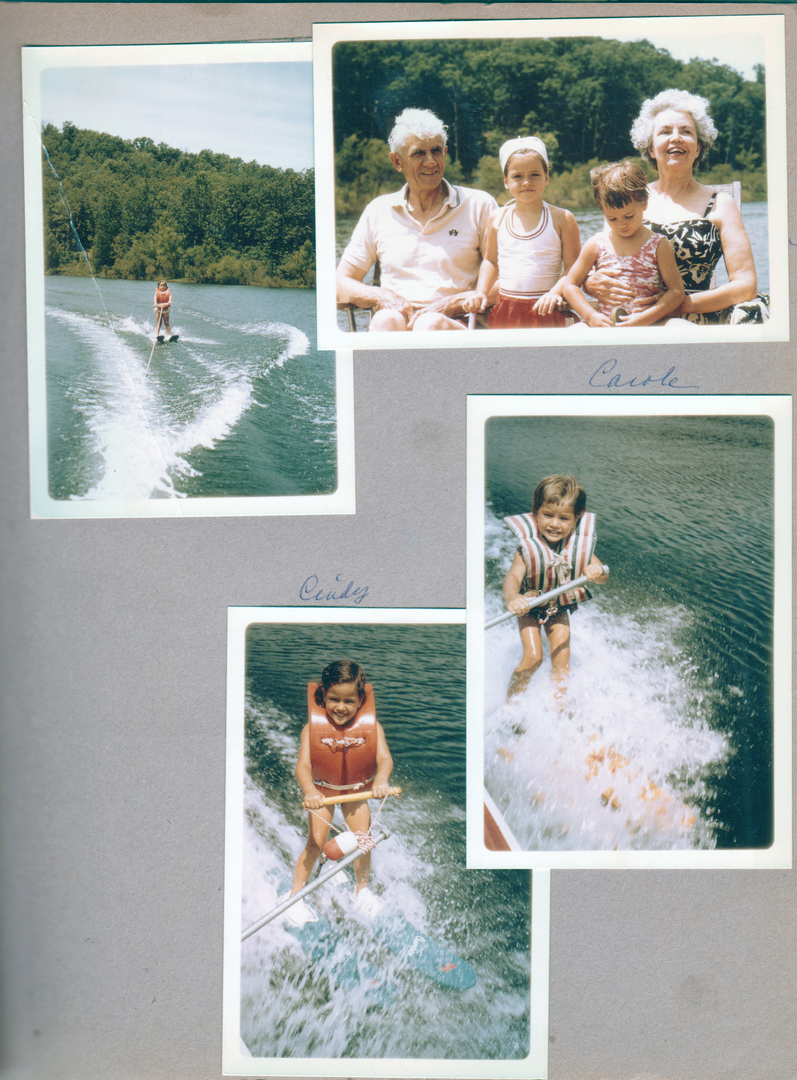 From the Morgans - water skiing - Cindy and Carole - Mink and Libby