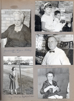Helen Hague birthday. Nora, Karen and Alan Hague. Girstle (Pop Pop) Hague. Rosemary Hague at Rosewood Street named for her in Driftwood Hills. Edith Spaulding.