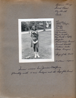 Susan wears her Junior uniform proudly with 13 new badges and Sign of the Arrow. (list of badges)