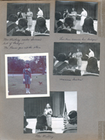 Girl Scouts - Mrs Milling reads Susan's list of badges. Lou Ann receives  her badges. Marcia Scales. Susan in uniform in yard - Shakespeare.