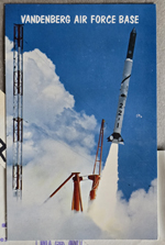 Postcard C16535 - Vandenberg Air Force Base - missile launch