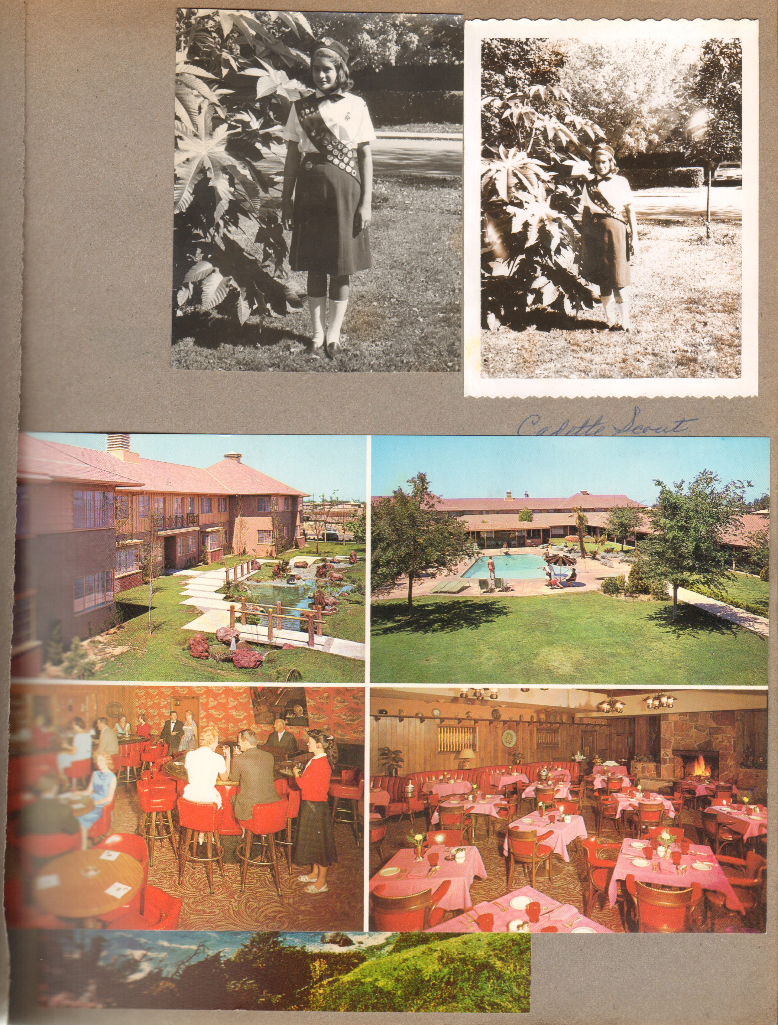 Susan by castor bean 6122 Girl Scout uniform - troop 754 Cadette Scout. Large postcard P35216- Antelope Valley Inn - Lancaster, CA. postcard AV-1 - Antelope Valley Inn - Lancaster, CA