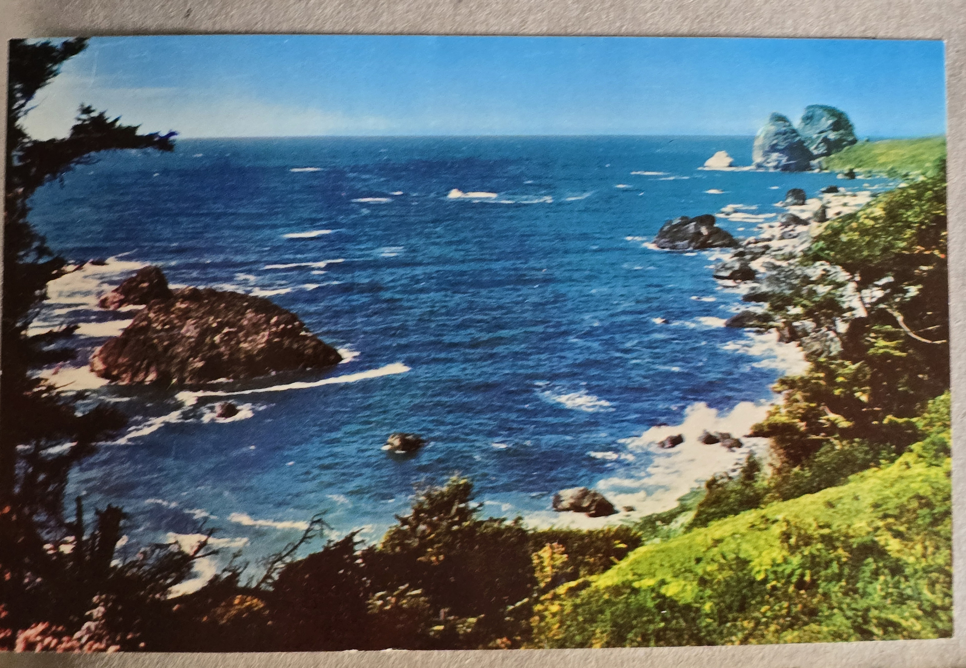 postcard 602G - Shores of the Pacific
