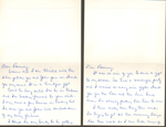 Thank You notes to Rosemary from Sara