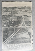 newspaper clipping - new State Road 421 to extend Keystone north