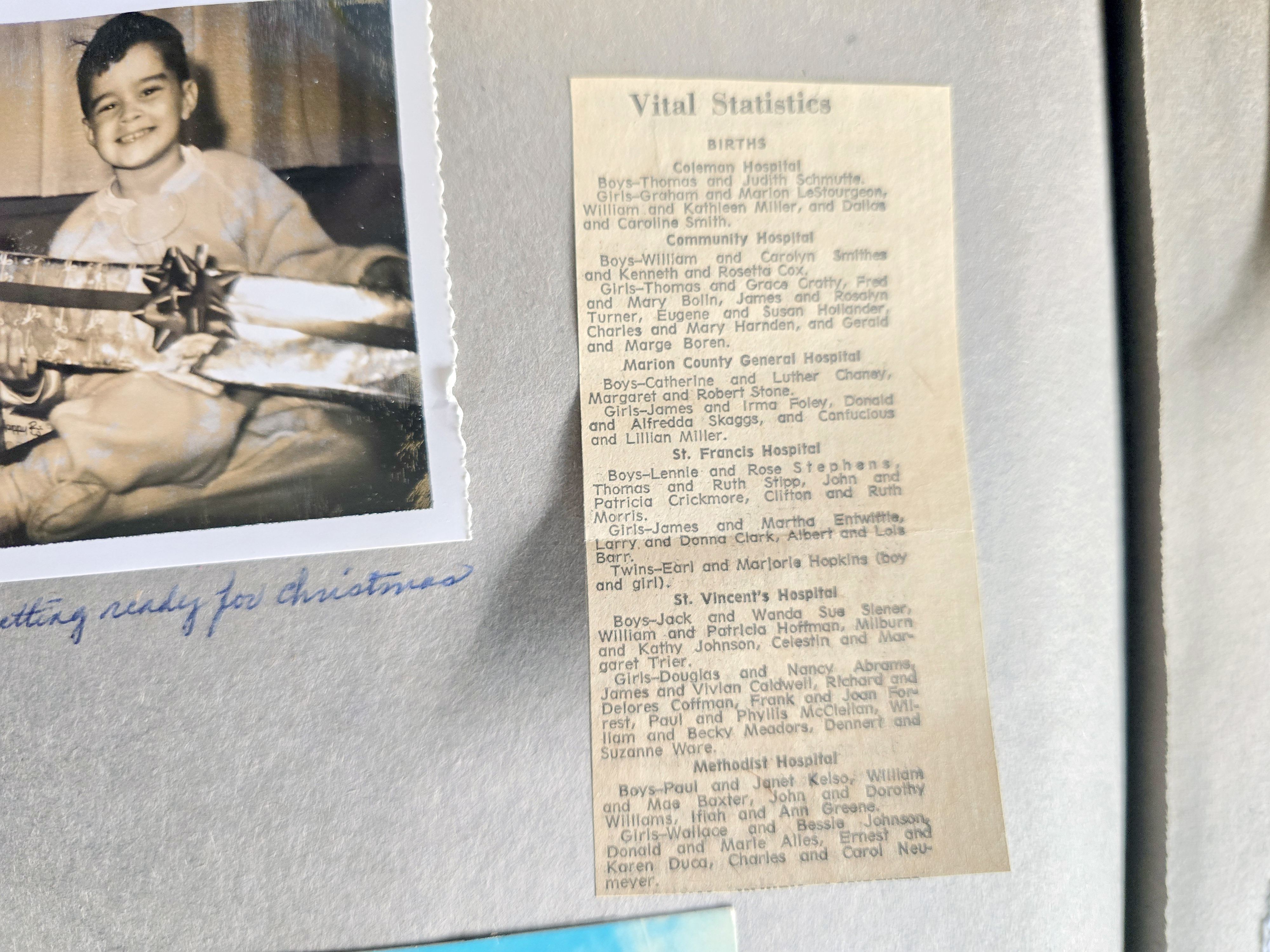 newspaper Birth announcement - Becky and Bill Meadors - Paula