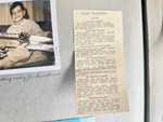 newspaper Birth announcement - Becky and Bill Meadors - Paula