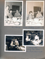 Sara Letsinger Happy Birthday - 6122 dining room - Vonnie, Alan Sara. Living room - Kenny and Alan