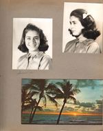 portraits - Susan. Christmas card - sunrise - from Neptune Apartments Irma and Grant Davis.