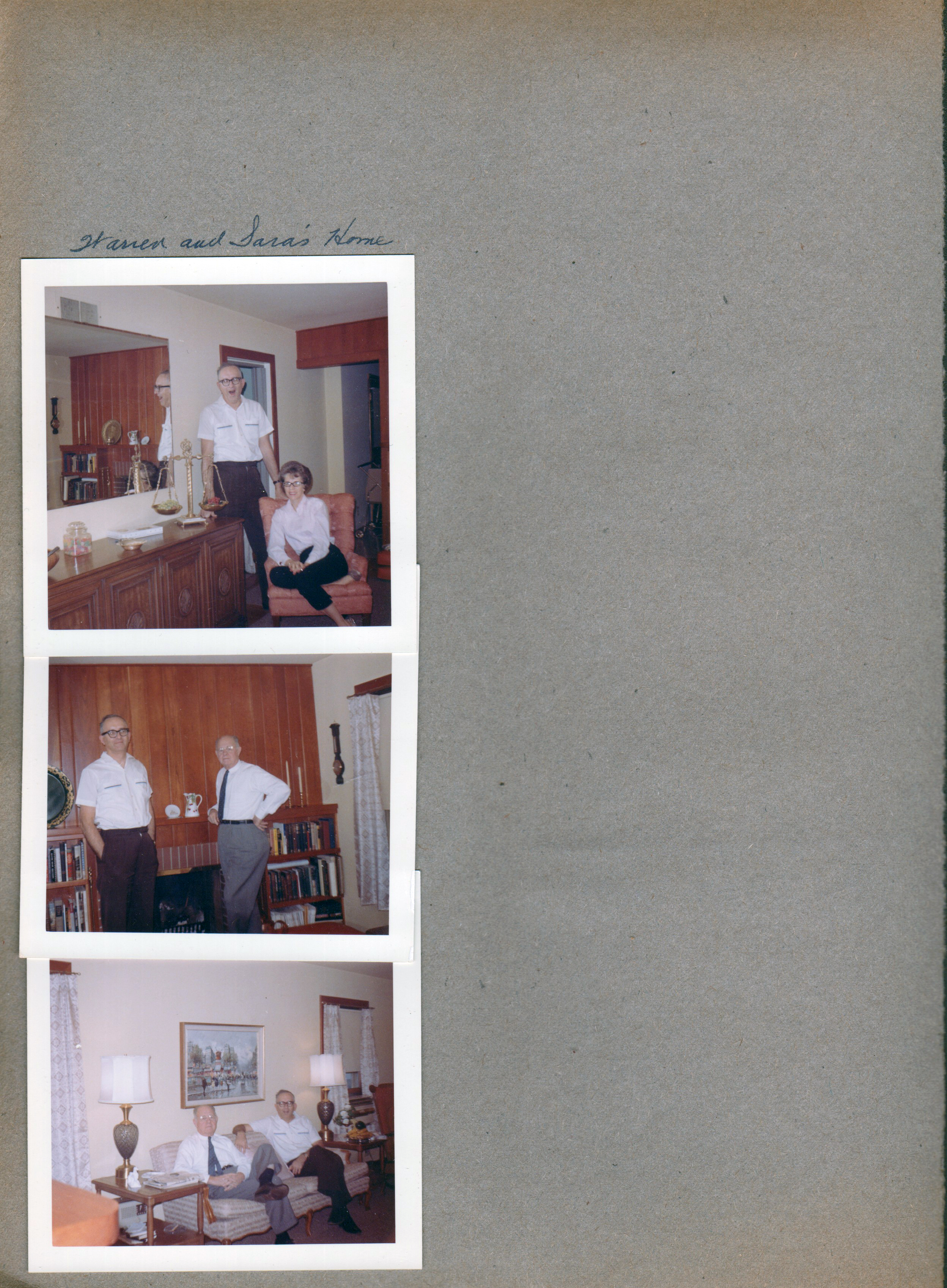 Warren and Sara's house. Warren and Curt.