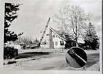 crane at 61st and Carrollton for apartments - razing minister's house at 6108 Rev Otho Blackburn