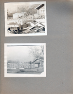 Nov 1964 - crane at 61st and Carrollton for apartments - razing minister's house at 6108 Rev Otho Blackburn