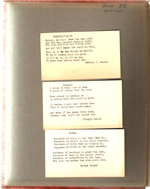 Title page - 3x5 cards with poems - Morning Prayer - Perhaps - Mother