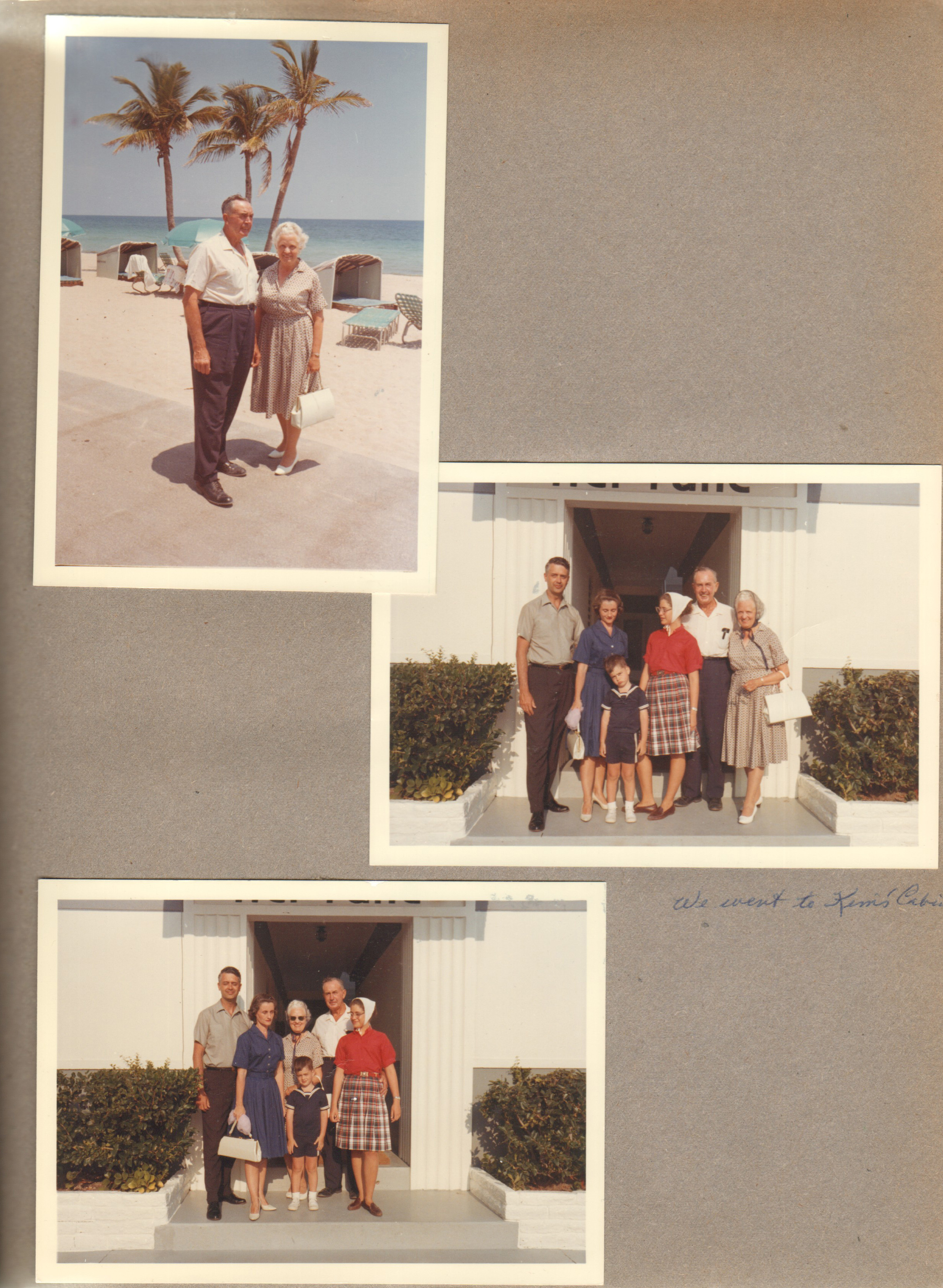 Hollywood Beach - Neptune - Girstle and Helen on broadwalk. Surf Road entrance - John, Rosemary, Alan, Susan, Girstle, Helen.