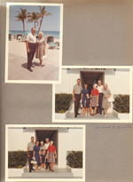 Hollywood Beach - Neptune - Girstle and Helen on broadwalk. Surf Road entrance - John, Rosemary, Alan, Susan, Girstle, Helen.