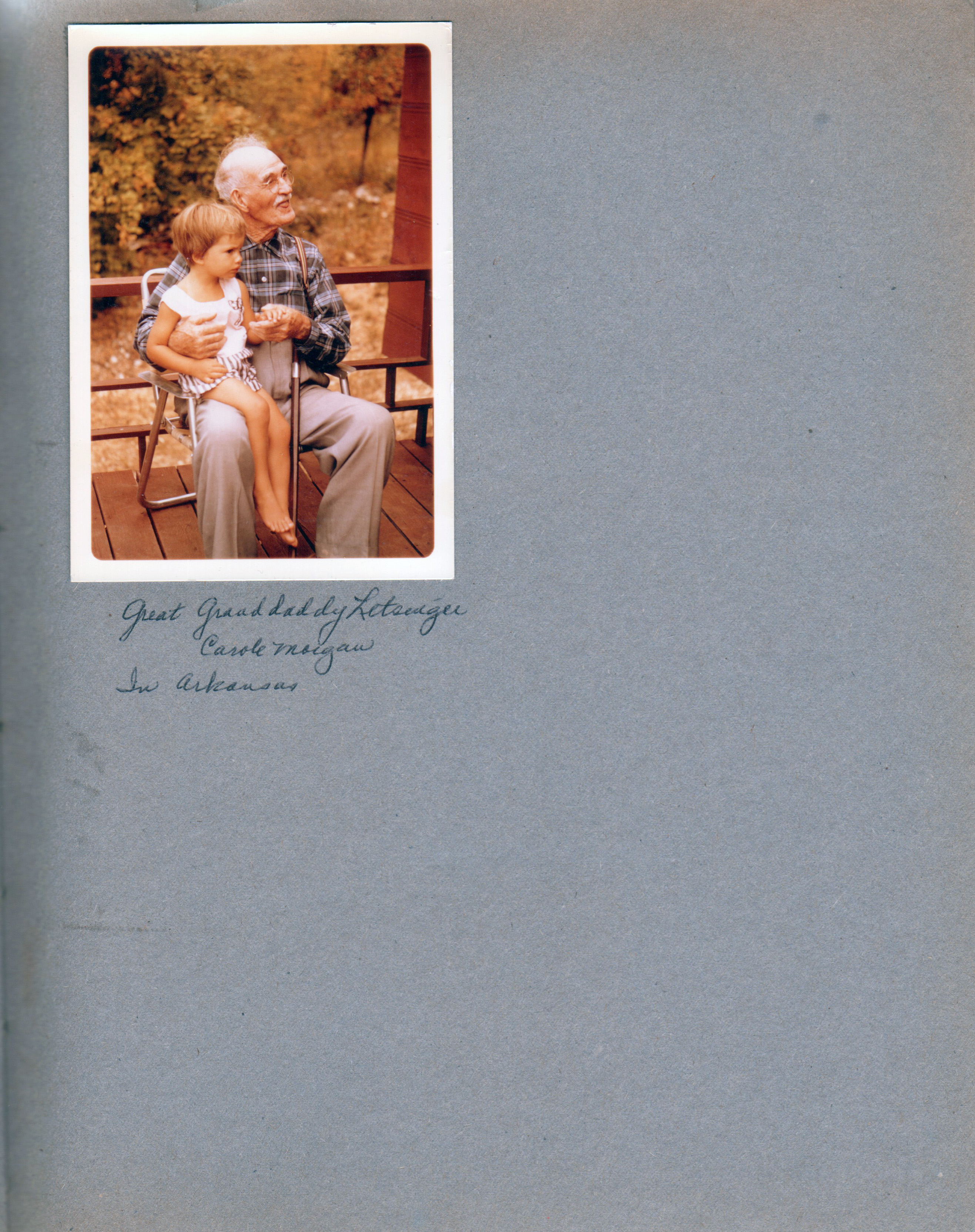Theodore Letsinger 94, Carole 3 1/2 - Aug 1963 in Arkansas.