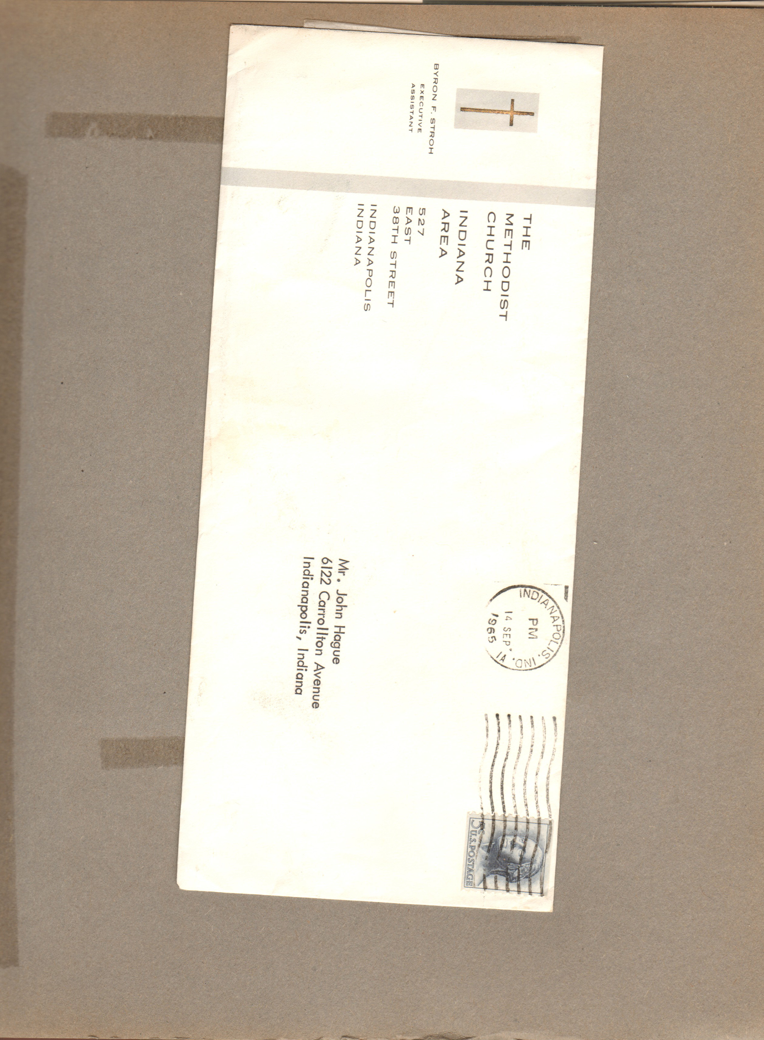 letter from Methodist Church