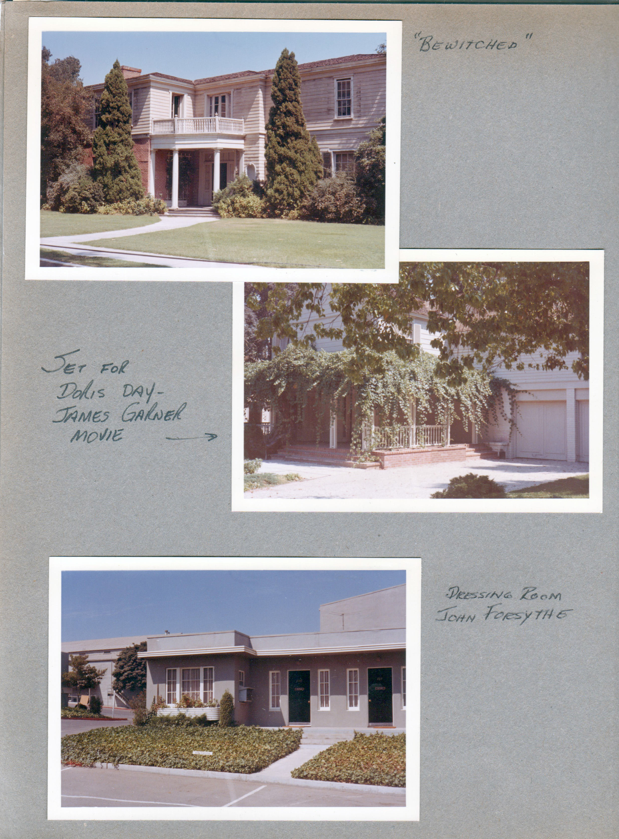 Universal Movie Studios - Bewitched. Doris Day James Garner movie set. Dressing room John Forsythe