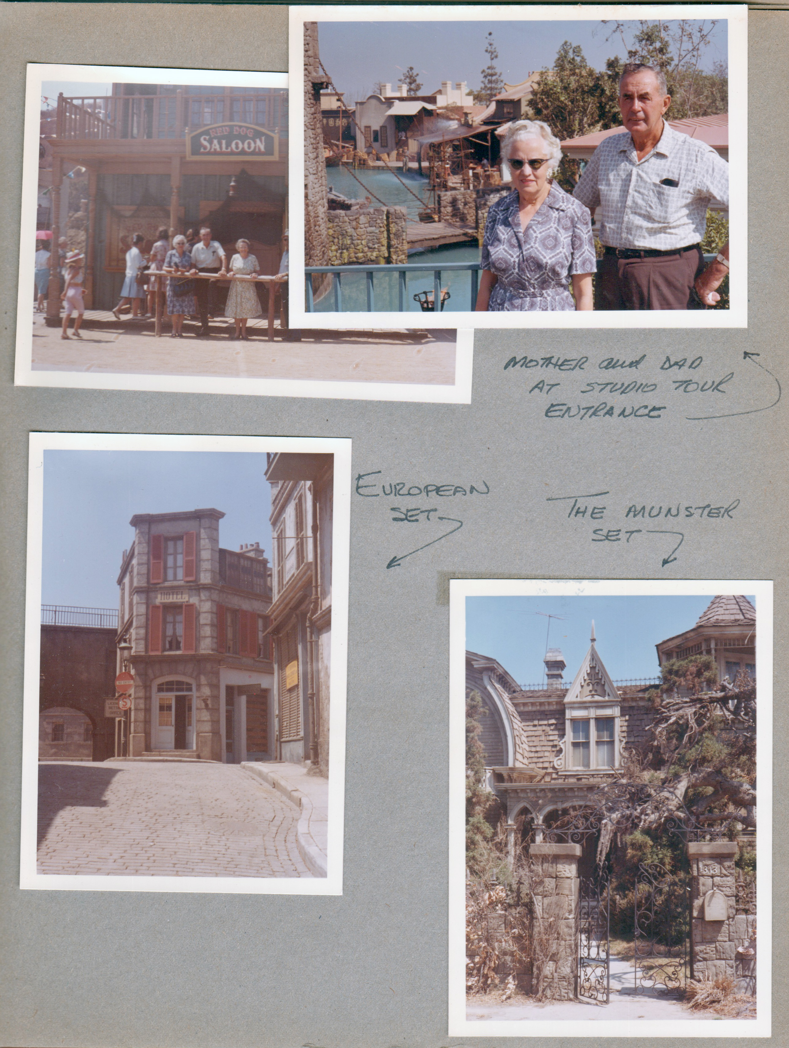 Universal Movie Studios - Girstle and Helen Hague. The Munsters house