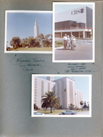 Mormon temple, LA. CBS Television City - Girstle, Helen, Russell and Edna.