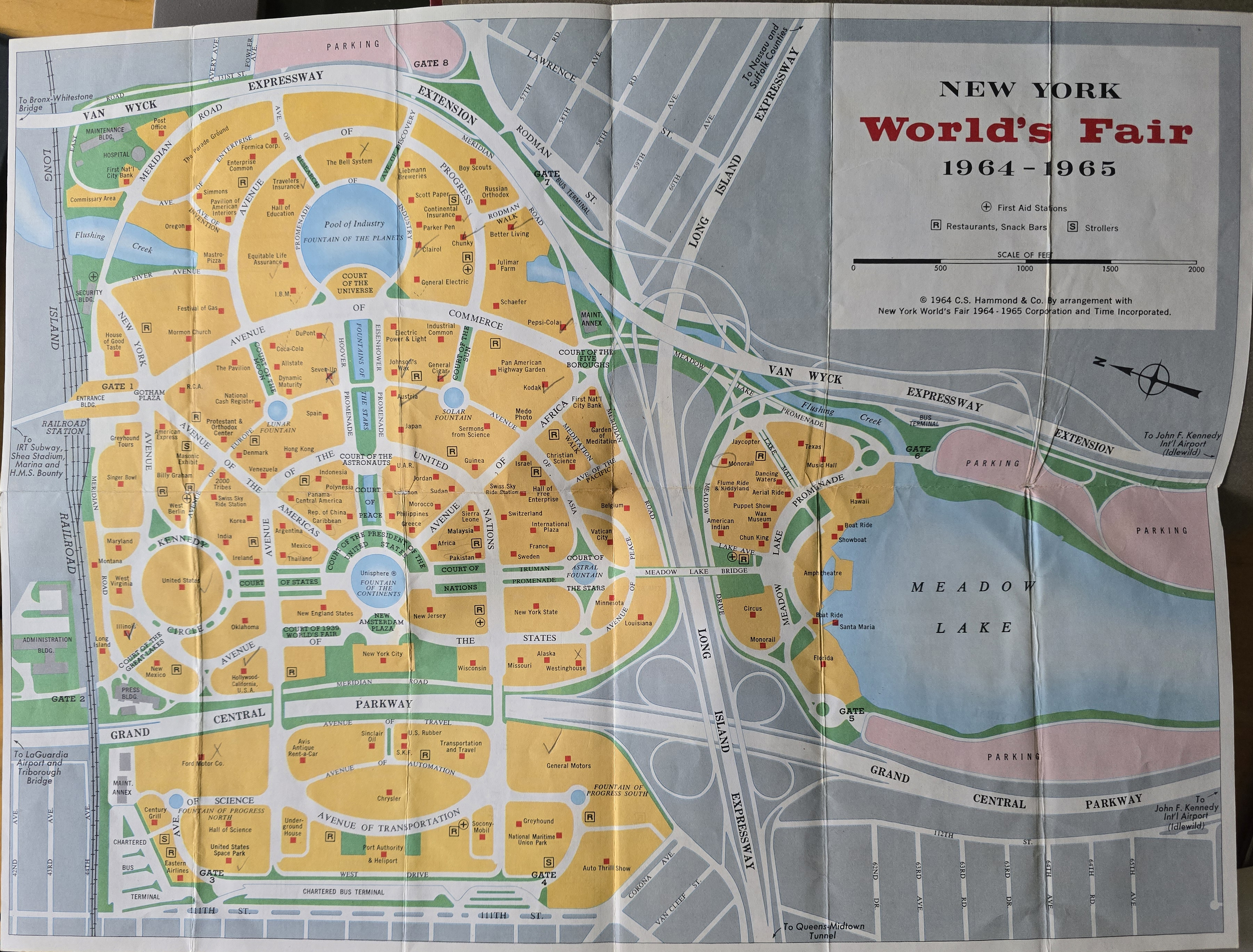 New York World's Fair trip - brochure - How to see the New York World's Fair 1965 - maps