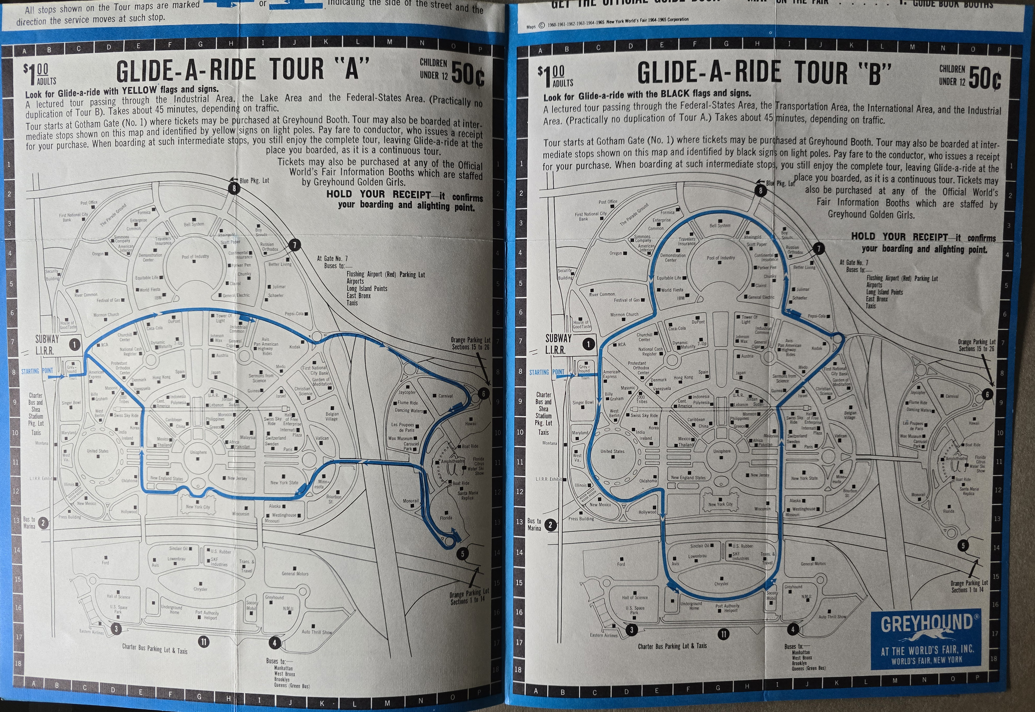 New York World's Fair trip - brochure - How to see the New York World's Fair 1965 - maps