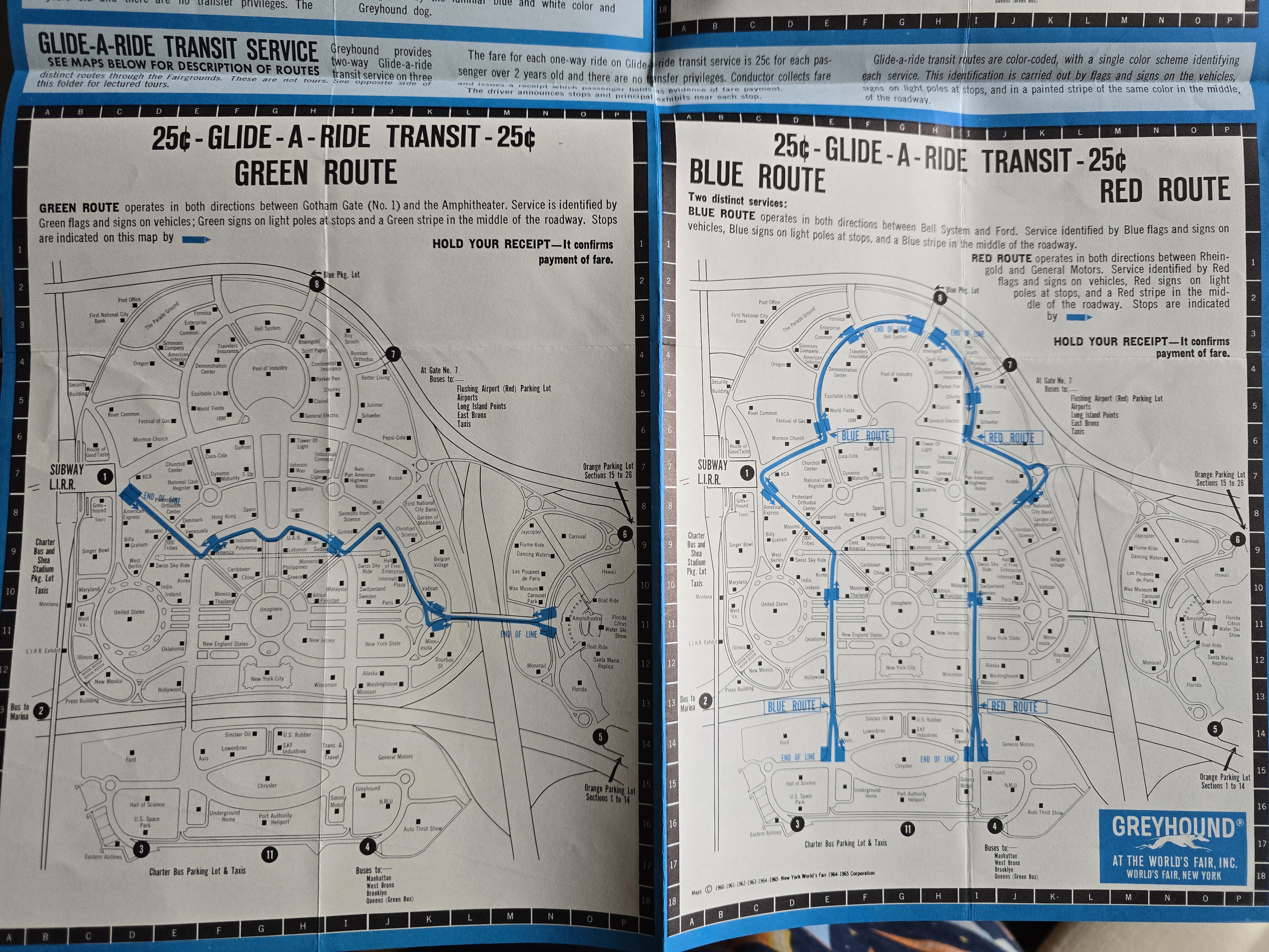 New York World's Fair trip - brochure - How to see the New York World's Fair 1965 - maps