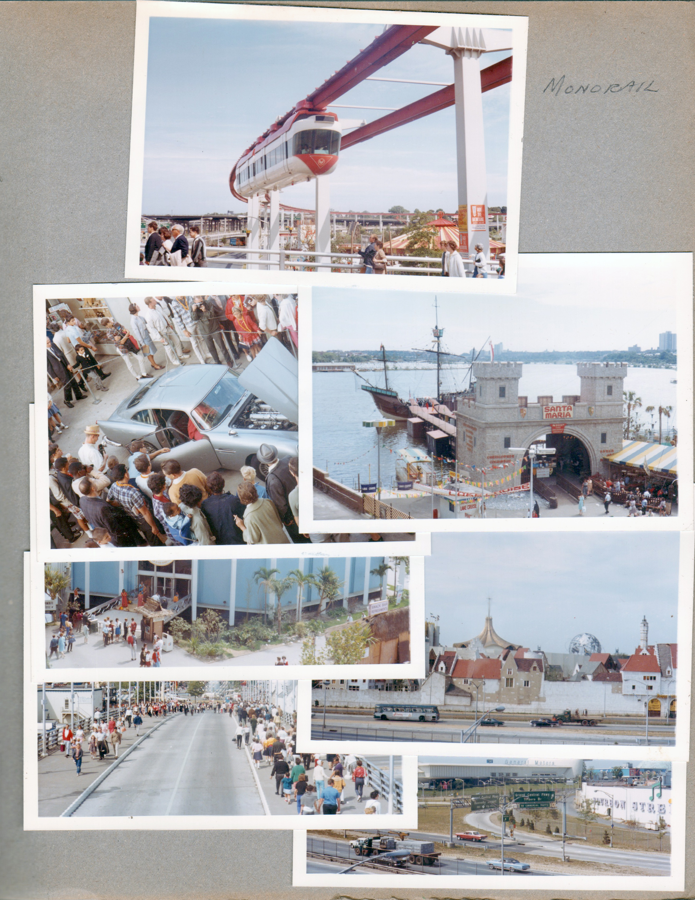 New York World's Fair trip - Monorail. Hawaii pavilion. General Motors pavilion.