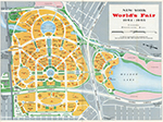 New York World's Fair trip - New York World's Fair Visitors Map courtesy Richman Brothers