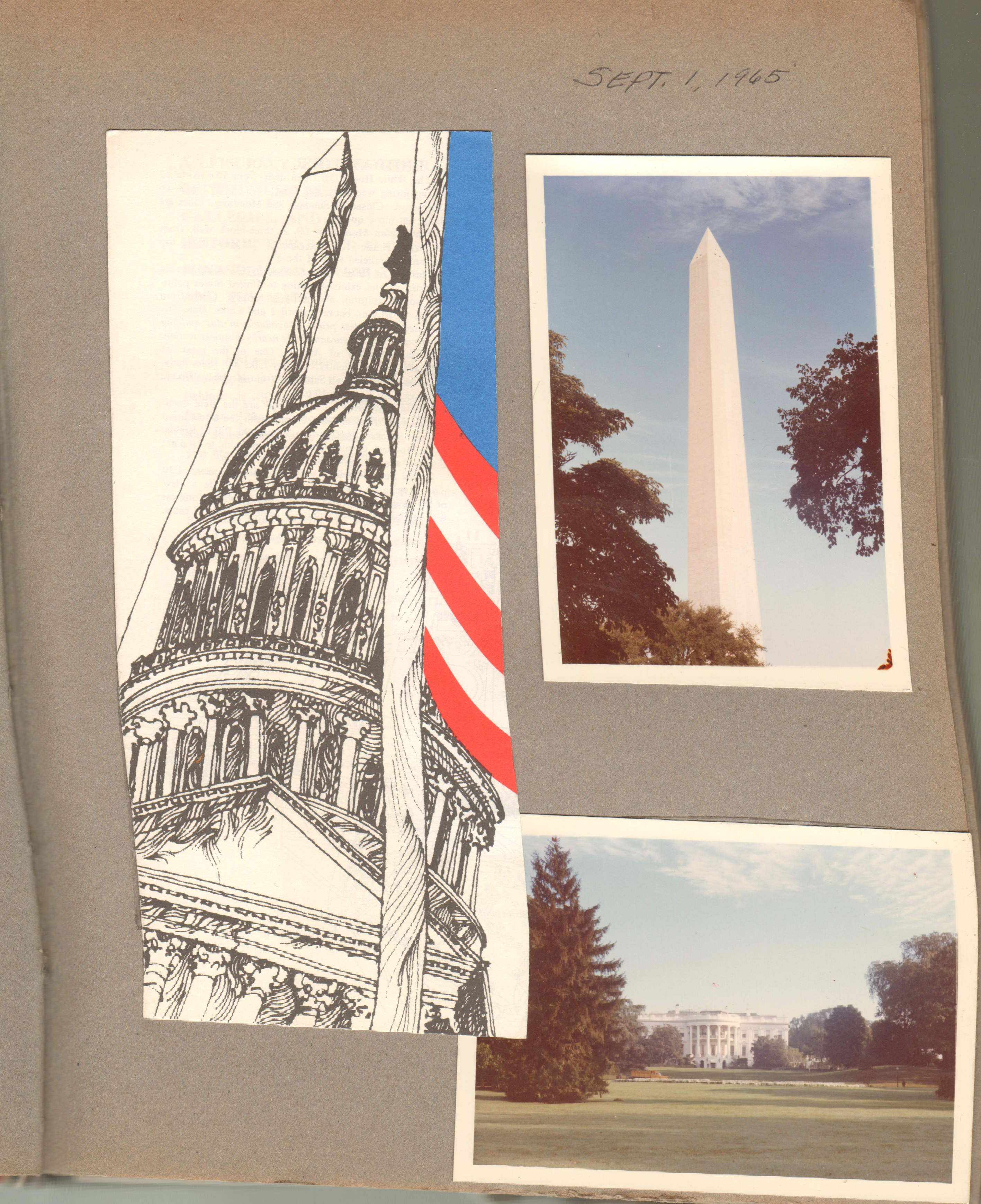 New York World's Fair trip - Washington D.C. - Pamphlet - An invitation to the Nation's Capital. Washington Monument. White House.