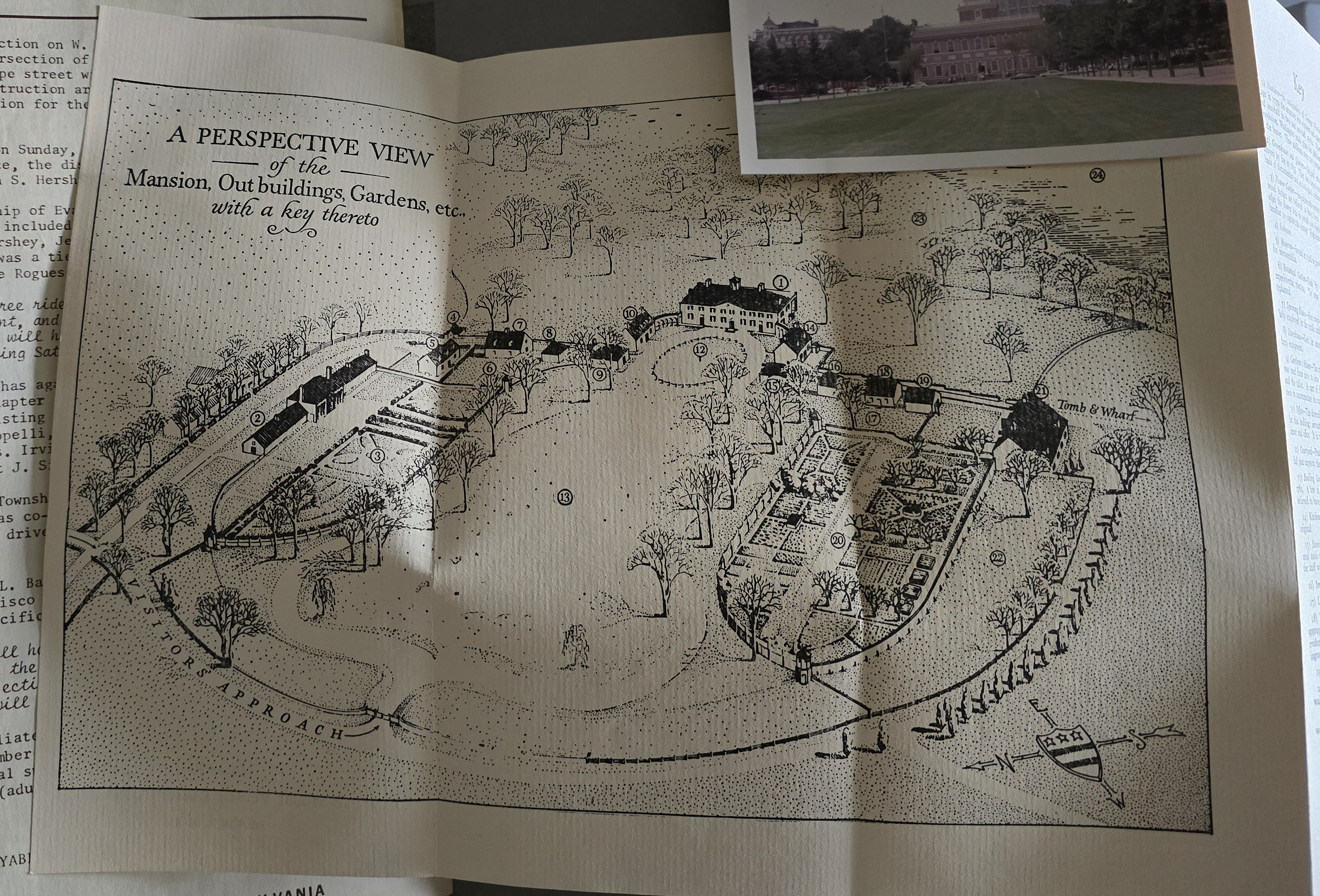 New York World's Fair trip - Mount Vernon Virginia brochure - map