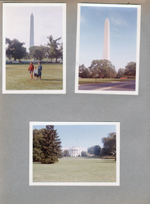 New York World's Fair trip - Washington D.C. - Washington Monument - Susan, Alan, Rosemary. White House.