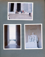 New York World's Fair trip - Washington D.C. - Lincoln memorial - Rosemary, Susan, Alan. Washington Monument