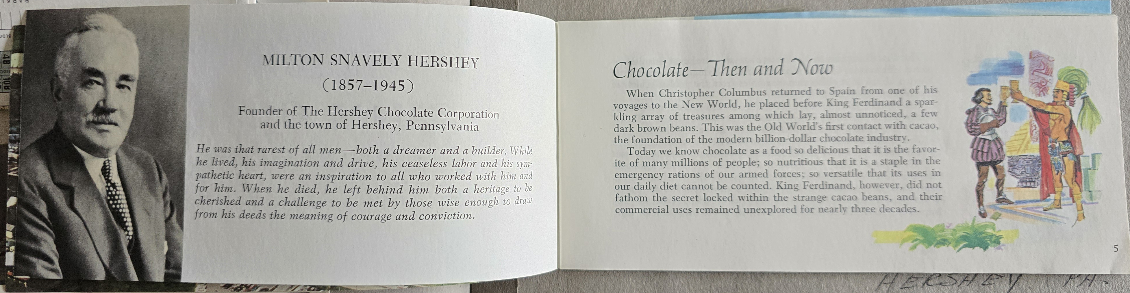 New York World's Fair trip - The Story of Chocolate and Cocoa pamphlet