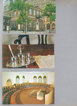 New York World's Fair trip - Postcard 16647 - Congress Hall. Postcard 16624 - Silver ink stand - Independence Hall. Postcard 66428 - House of Representatives Chamber -  Congress Hall