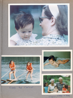 Cammy and Helen.  Cindy and Carole water skiing. Cindy, Libby, Cammy, Mink and Carole.