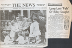 Newspaper clipping Long-Lost Pals of James Whitcomb Riley sought