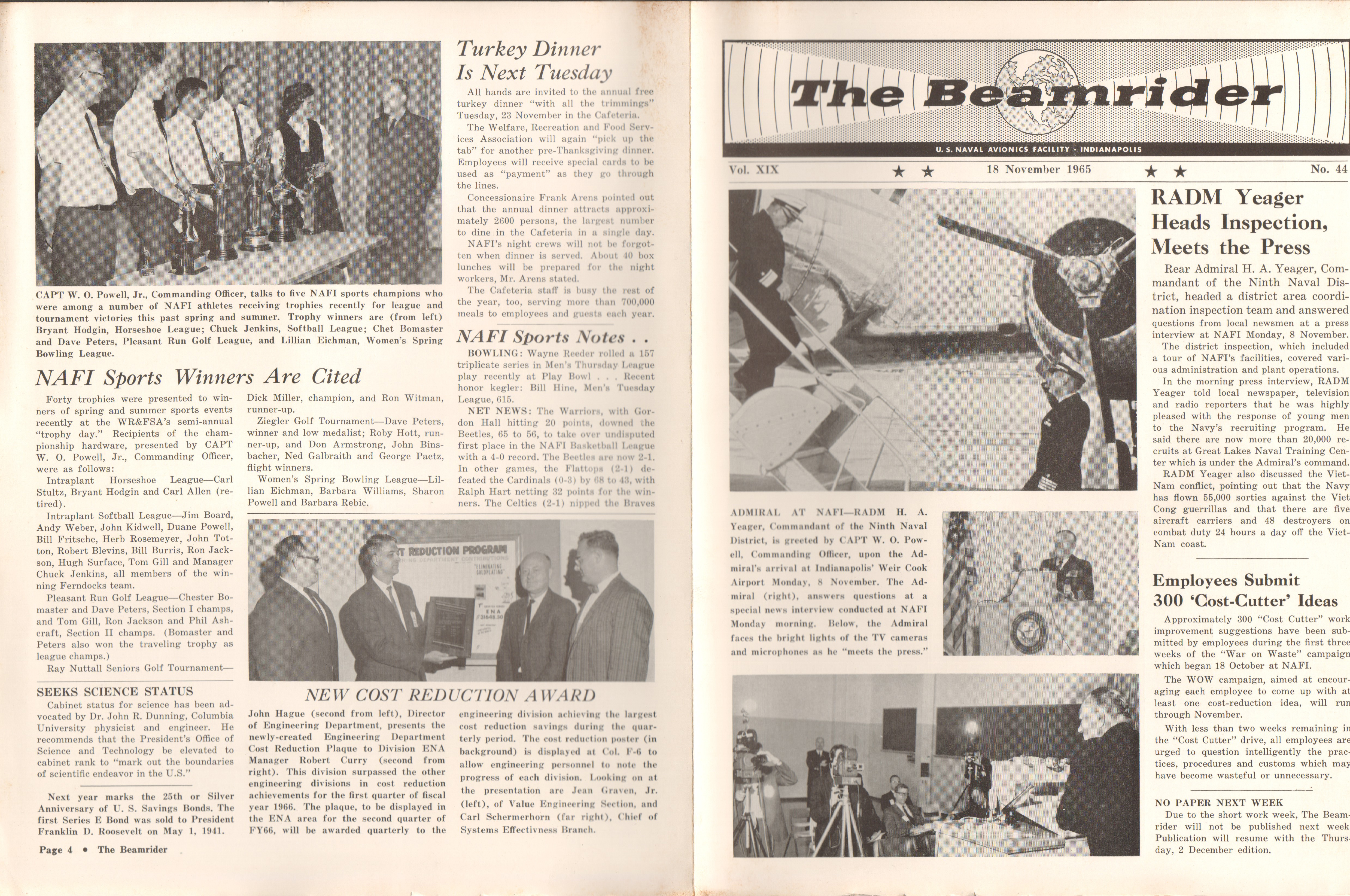 NAFI Beamrider 18 Nov 1965 - John D Hague award