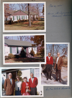 Warren's house in Kokomo. Sue and Elbert Hancock, Sara and Warren Letsinger.