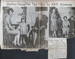 Newspaper clipping - mother daughter tea KKG