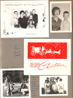 Christmas cards - The Jim Letsingers. The Edelmans. Messersmiths - Murray, Cac, Lynn, Andy, Mary Jane, Jo Ellen, Mark, Van, Brian.