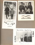 Christmas cards - The Hammels. The Porters. The Pryors.