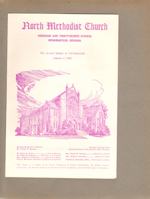 North United Methodist Church bulletin Jan 2 1966