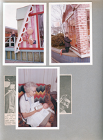 Alan at Glendale Mall Santa's Village. Louise Williams (6123) feeding a baby. Newspaper clipping - Andy Williams