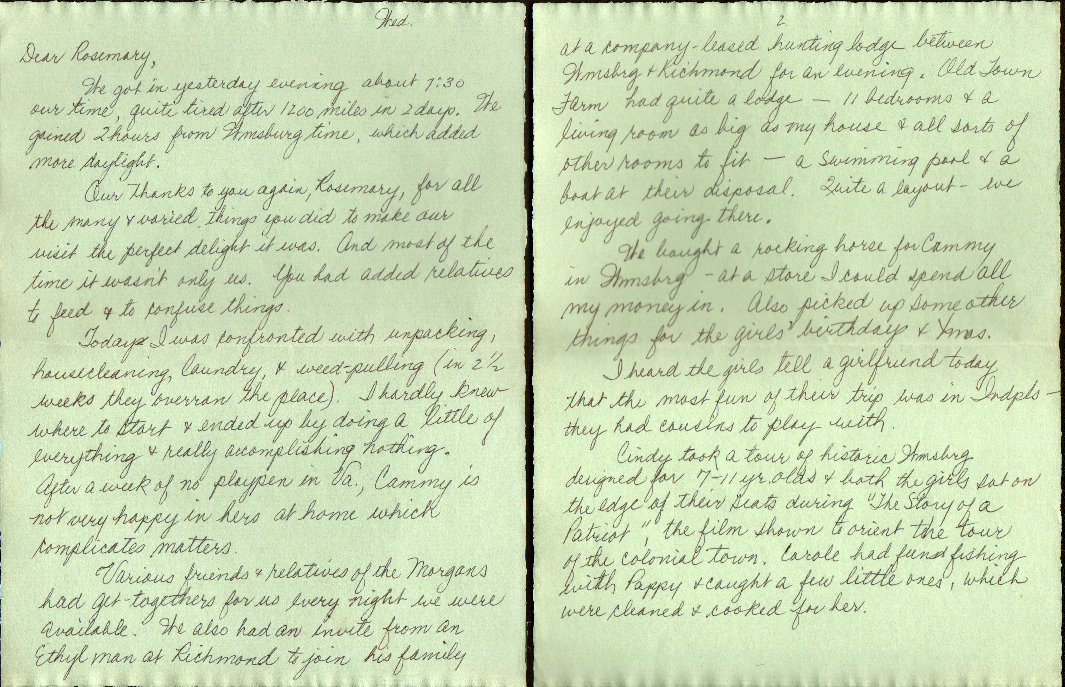 Letter from Baton Rouge - Helen Morgan